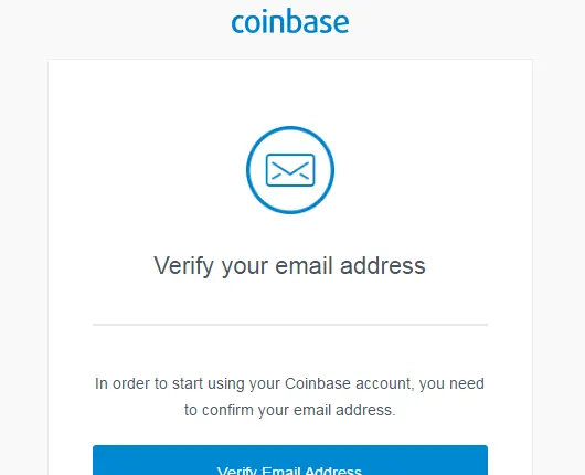 Kumpirma ang Email Coinbase