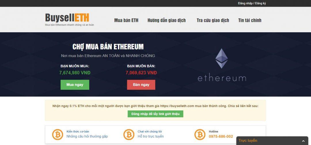 Nền tảng giao dịch nổi tiếng của Ethereum Buyselleth.com