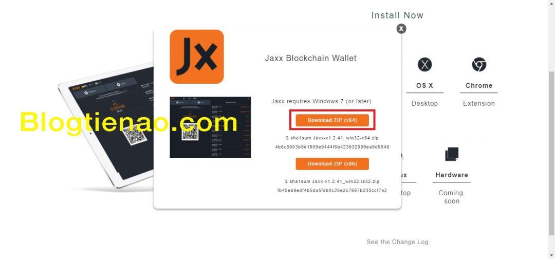 Download Jaxx wallet to your computer. Photo 2