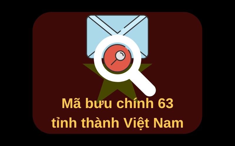 우편 번호 63 지방 및 도시 베트남
