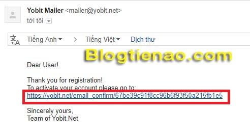 Cách đăng ký tài khoản trên YoBit. Ảnh 3