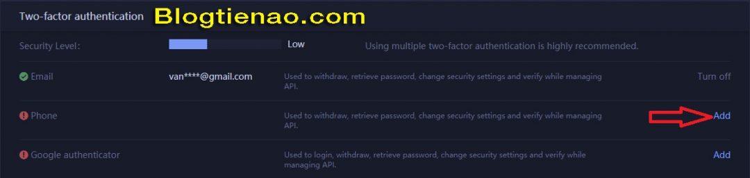 Ang security ng HuobiPro account. Larawan 2