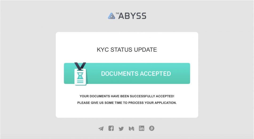 تحقق من هوية KYC ABYSS. الصورة 7