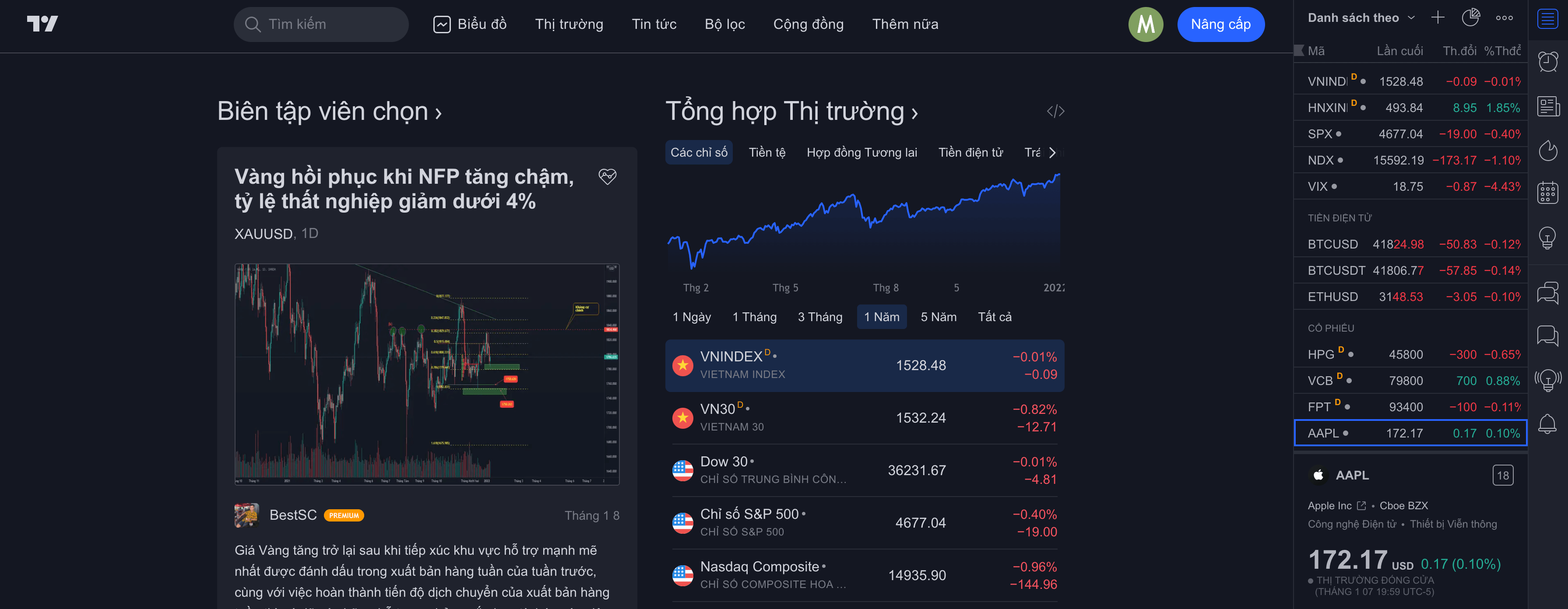 tradingview interface