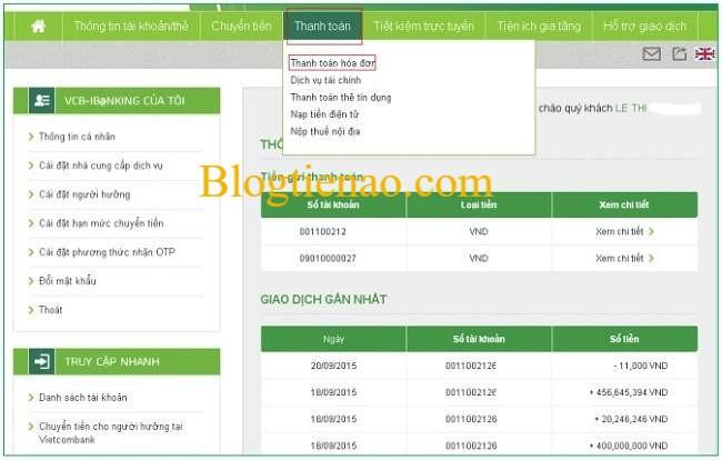 thanh-toan-hoa-don-Vietcombank-Internet-Banking