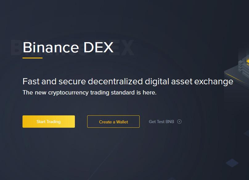 Vytvořte peněženku na Binance DEX