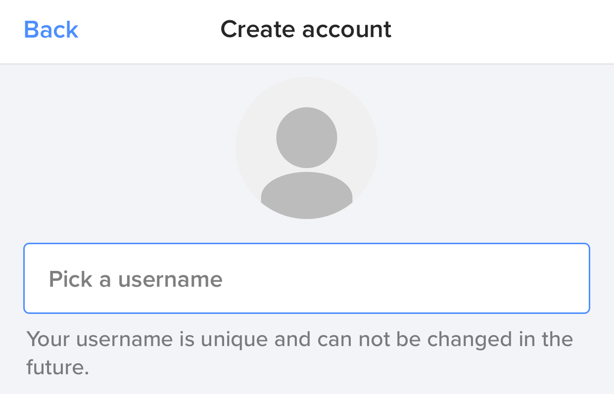 Keybase उपयोगकर्ता नाम का चयन करें