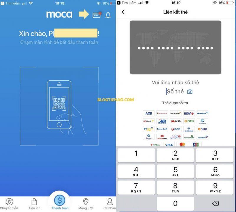 Συνδέστε μια κάρτα ATM με ένα πορτοφόλι Moca