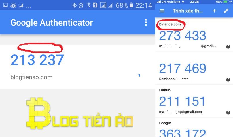 Khôi phục Google Authenticator trên sàn giao dịch