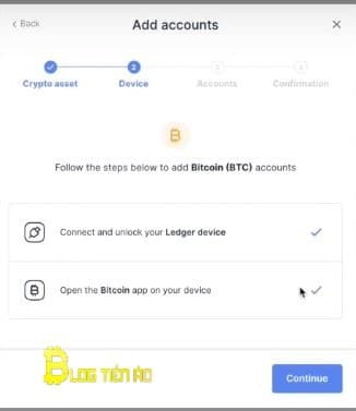 Połącz się i wybierz udaną aplikację Bitcoin