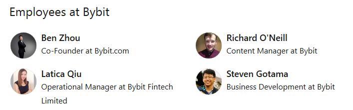Bybit exchange development team