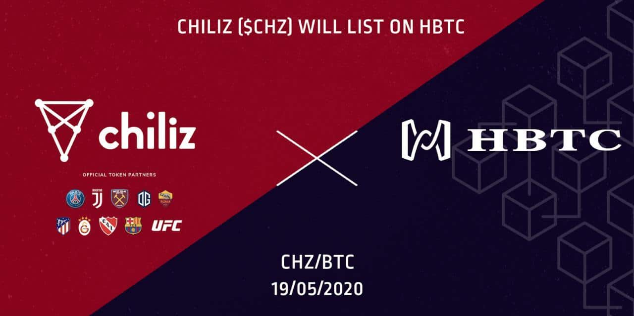 CHZ/BTC được niêm yết trên HBTC.com