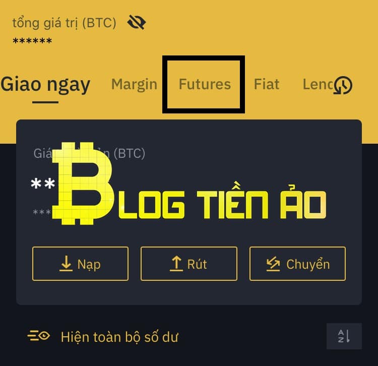 Open a Futures account on Binance App