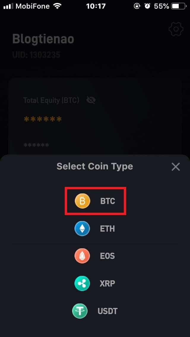 Top up coins