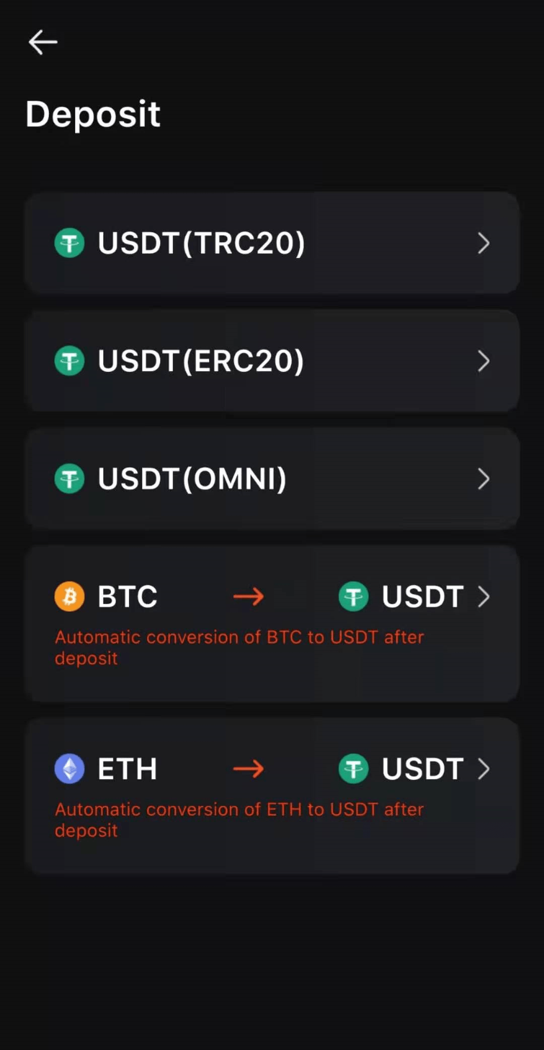 select the crypto you want to send moonxbt