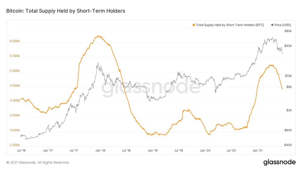Total Supply Held by Short-Term Holders