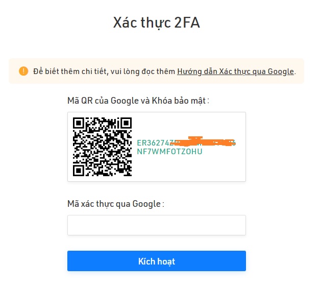 Google authentication code