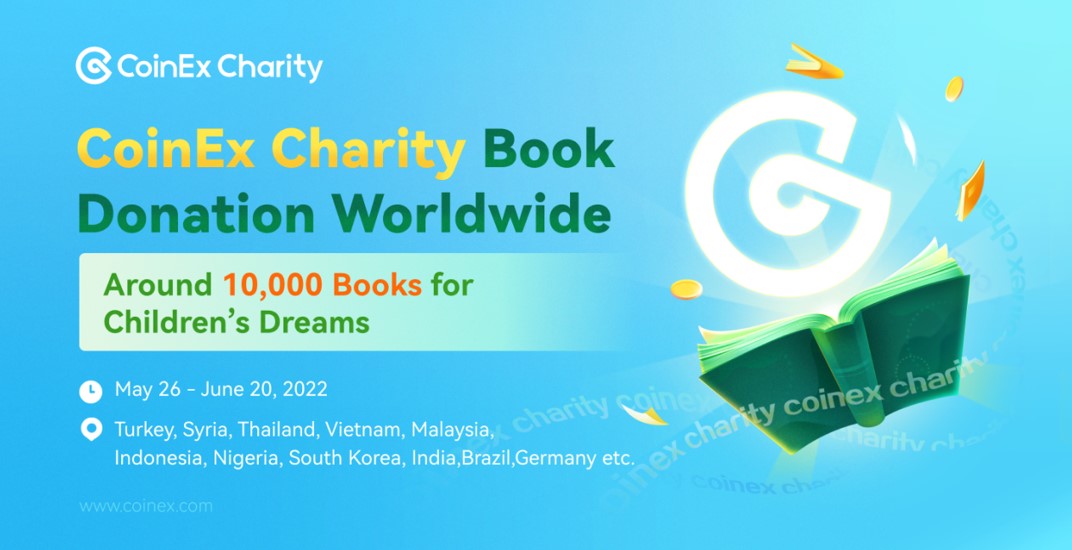 CoinEx and the campaign to donate more than 10,000 books, nurture the dreams of poor children 1