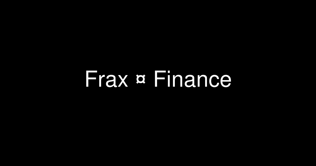 Frax Finance ra mắt Ethereum Layer 2 có tên là Fraxchain