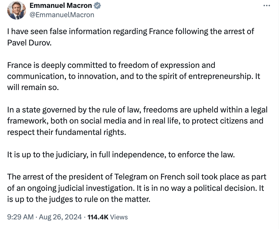 Nguồn: Emmanuel Macron