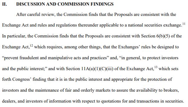 SEC đã chấp thuận cho Hashdex và Franklin Templeton niêm yết và giao dịch cổ phiếu của các ETF chỉ số tiền điện tử riêng biệt của họ. Nguồn: SEC