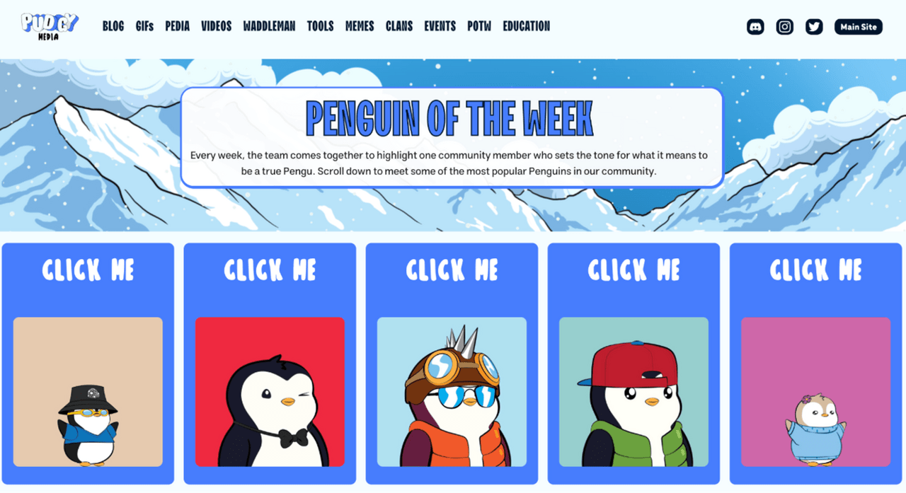 Penguin of the week