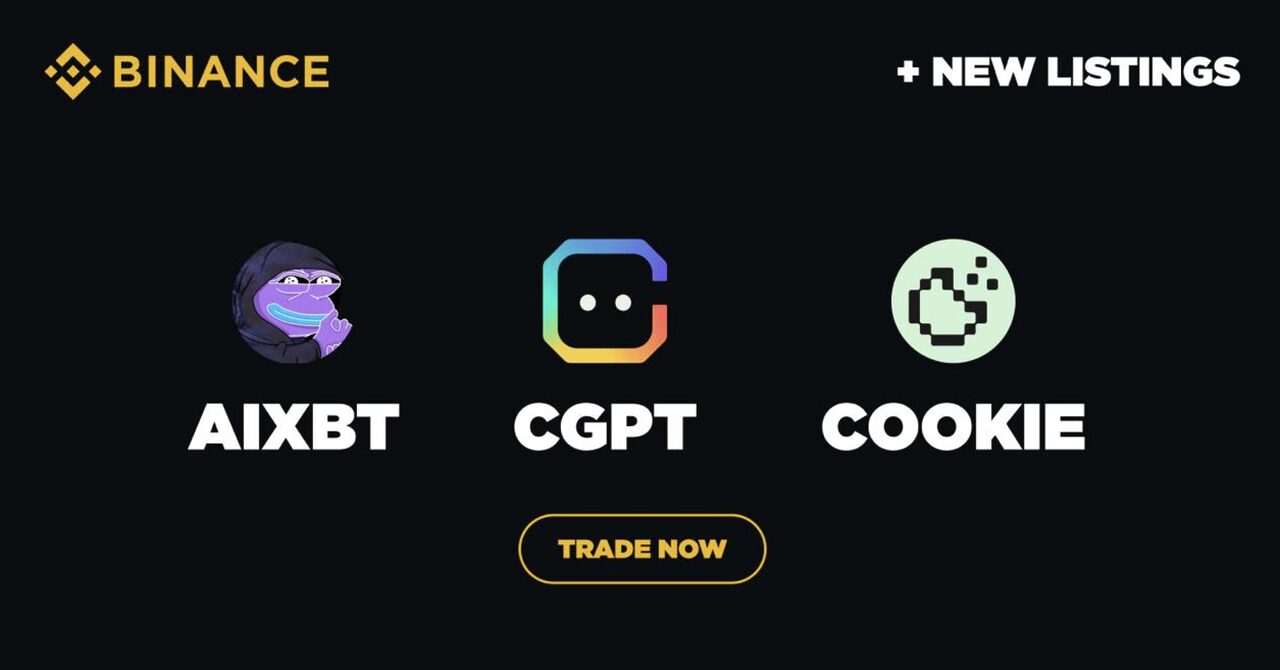 Binance Spot niêm yết 3 tiền điện tử AI