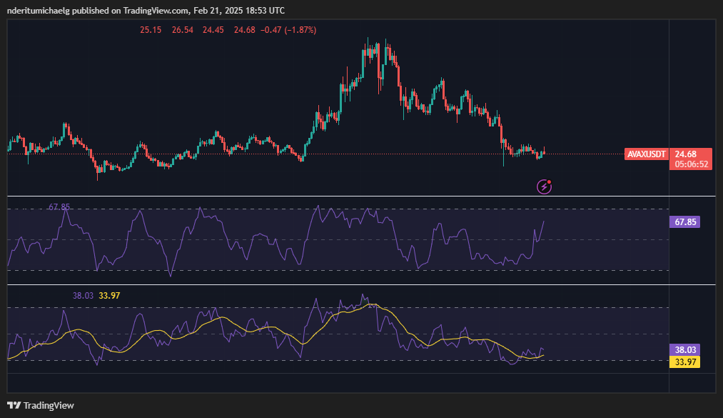 Biến động giá AVAX / nguồn: TradingView